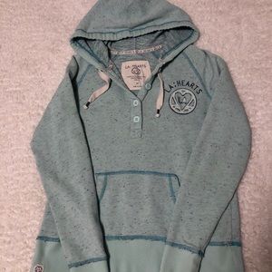 Mint Pullover Hooded Sweatshirt